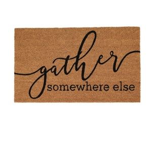 Style Selections “Gather Somewhere Else” Natural Coir Indoor Outdoor Door Mat
